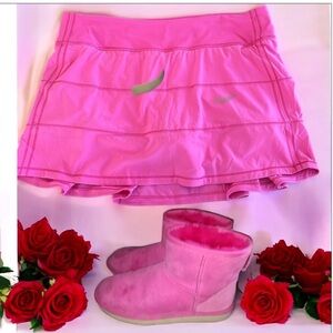 Lululemon Hot Pink Pace Setter 🎾 Tennis Pickle Ball Skirt💗💕